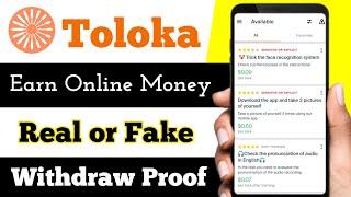 Toloka Earning App || Online Earning App ||Make Money Online || Toloka App Withdraw Proof