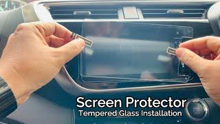 How to Install Screen Protector for Car Player | Tempered Glass Protector DIY Installation