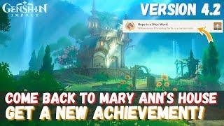 Get a New Hidden Achievement in Mary Ann's House GENSHIN IMPACT 4.2