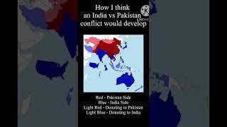 How I think the sides of an India vs Pakistan conflict would develop