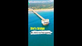 Divi's Bridge Drone View | Nice beach to spend time and Photography | #shorts