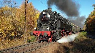 D-DLHBS 95 1027-2 auf der Rübelandbahn zwischen Michaelstein und Hüttenrode bei Braunesumpf