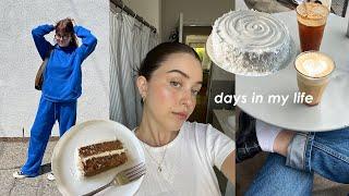 vlog: light makeup routine, baking carrot cake, and organizing