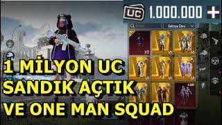 OHAA 1.000.000  UC  SANDIK AÇTIK ! VE HARİTADA YARGI DAĞITTIM SOLO VS SQUAD PUBG MOBİLE