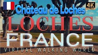 LOCHES. FRANCE | Château de Loches (Virtual Walking World)