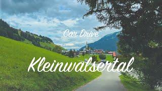 Car Drive 4K - Kleinwalsertal (Mittelberg - Hirschegg - Baad - Riezlern - Schwende)