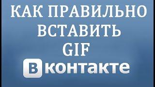 Как Добавить Гифку (GIF) В Вконтакте