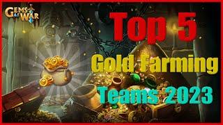 Gems of War Gold Faming Top 5 Teams 2023 #gemsofwar #goldfarming #gemsofwarexplore12 #crisp