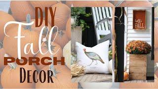 Fall Porch Decor ~ Fall Porch Decor DIY ~ Autumn Porch Decorating Ideas ~ Easy Fall Decor