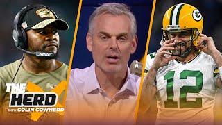 Brian Flores earned the right to be bitter, talks Aaron Rodgers in Denver? — Colin | NFL | THE HERD