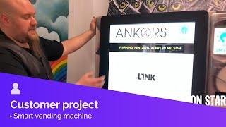 SMRT1 Technology's Intuiface powered smart vending machine at ANKORS in Nelson, Canada