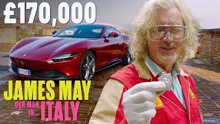 James May Visits the Ferrari Factory and Test Drives a Ferrari Roma | James May: Our Man in Italy