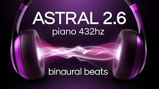 Astral Projection with Binaural Beats & soft Piano - Deep Theta Waves