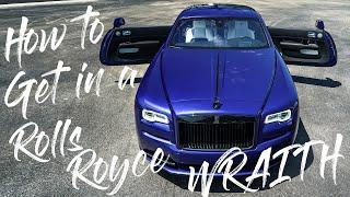 How to get in a Rolls Royce Wraith V12 - Automatic Doors