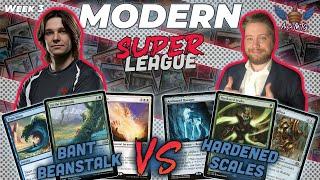 MTG Modern | Bant Beanstalk vs Hardened Scales | Super League | Week 3 | Match 3