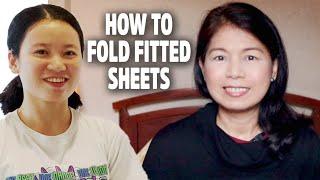 How to fold FITTED and FLAT SHEETS