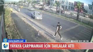 YAYAYA ÇARPMAMAK İÇİN TAKLALAR ATTI