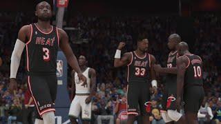 NBA ALL TIME MIAMI HEAT  vs DETROIT PISTONS NBA 2K24 GAMEPLAY PS5 #nba #shorts