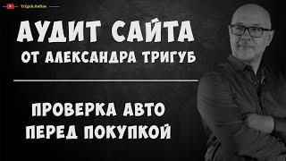 Аудит сайта услуги проверки авто перед покупкой. Анализ сайта на ошибки. Пример аудита сайта.