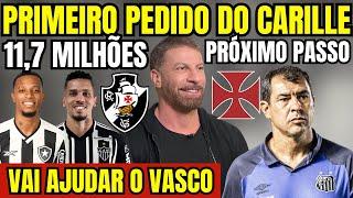 AGORA! PRIMEIRO PEDIDO DE CARILLE COMO TÉCNICO DO VASCO! NEGOCIAÇÃO MILIONÁRIA AJUDANDO O GIGANTE!