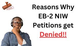 Top Reasons why EB-2 NIW Petition get Denied (Avoid these in 2025)