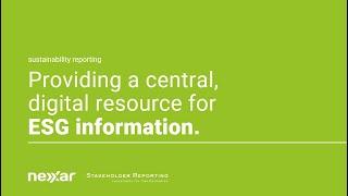 Webinar: Providing a central, digital resource for ESG information