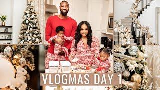 VLOGMAS Day 1 | Holiday Decor Tour | JaLisaEVaughn