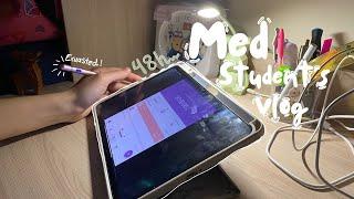 Med student's Vlog : اقضوا معي يومان إنتاجيين  med school diaries