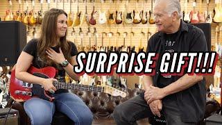 Gifting a Guitar to Angela Petrilli - SURPRISE!!!