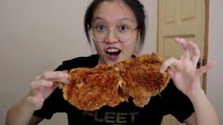 [Mukbang] Ayam goreng + maggie | not asmr