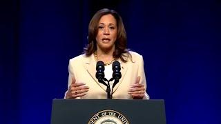 Vice President Kamala Harris speaks in Atlanta, Georgia