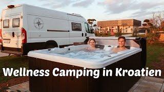 Gibt es Wellnesscamping in Kroatien? | Wintercamping | Sauna Whirlpool  | Vanlife Vlog # 3 | PatnSim