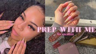 VACATION PREP VLOG | Facial, Lashes, Nails| Pack with me| New Camera Unboxing!!