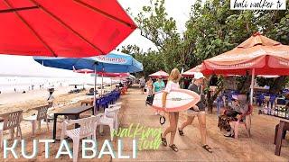 Kuta Bali Daytime Long Walk | Kuta Beach Surfing Paradise Activities Walking Tour Bali Today 2024