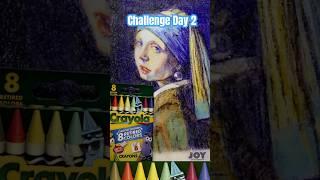 Retired Crayons Challenge: Create Painting with Only Crayola Retired Colors.