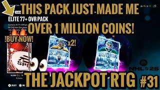 INSANE PACK OPENING! OVER 1 MILLION COINS MADE! - EP. 31 - NHL 25 HUT