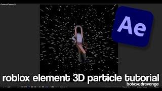 Roblox Element 3D Particle Tutorial After Effects