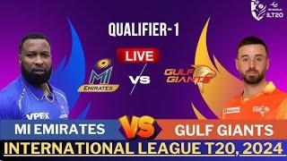 ILT20 MI Emirates vs Gulf Giants Live T20 match Score & Commentary #ilt20 #cricket