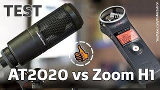 Audio-Technica AT2020 VS Zoom H1