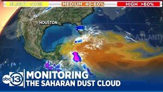 Monitoring a Saharan dust cloud