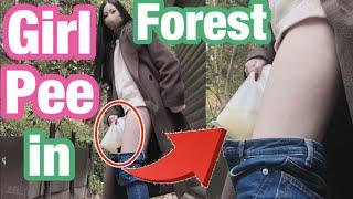 Girl Pee in ForestWhat if she couldn't find a restroom outside...? Japanese woman's piss