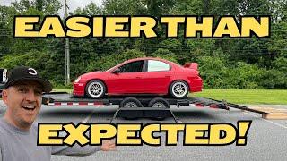 How To Haul A Super Low Car | Loading and Unloading