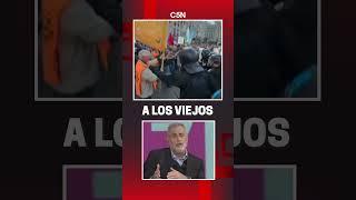 Volvieron a REPRIMIR JUBILADOS en las afueras del CONGRESO