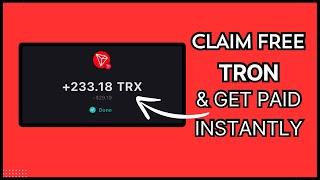 Claim Free Tron Every Hour In 2024 - Free $28 Trx Instant Payment Proof!