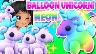 MAKING NEON *BALLOON UNICORN & CORN DOGGO* in Adopt Me! (roblox) SUMMER UPDATE! WEEK 3