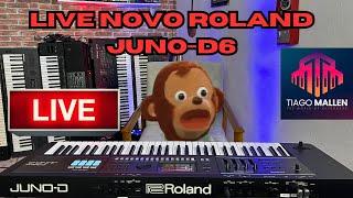 LANÇAMENTO!!!!! LIVE TIAGO MALLEN - NOVO ROLAND JUNO-D6 (LINK DO DO SORTEIO NA DESCRIÇÃO) #roland