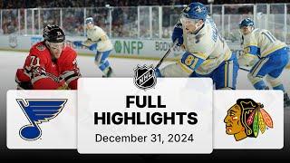 NHL Highlights | 2025 Winter Classic | Blues vs. Blackhawks - December 31, 2024