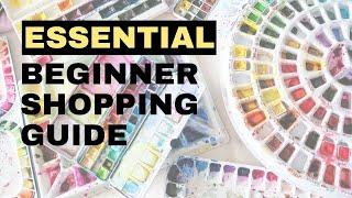 Shopping guide- Essential Watercolor Supplies for Beginners