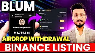 Next DOGS  Blum withdrawal & listing News | Blum on Top exchanges launchpool 99%| Coinswitch Offer