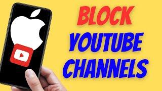 How To Block YouTube Channels on iPhone 2024